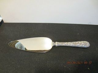 S Kirk & Son Co " Repousse " Sterling Cake Server 10 3/8 "