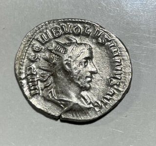 Roman Empire Volusianus Ar Antoninianus Ric 206 251 - 253 Ad Ancient Coin Silver