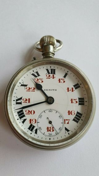 Zenith - Serbian State Railways - Antique Pocket Watch