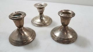 Weighted Sterling Candle Holders 670gr