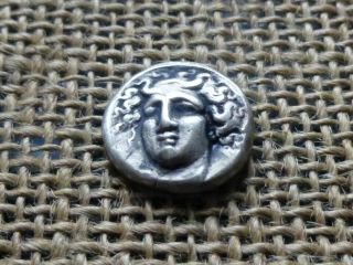 Greece Larissa In Thessaly 356 B C Nymph Horse Ancient Greek Silver Drachma