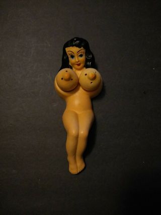 Rare Vintage Naked Lady Boob Salt And Pepper Shakers 1940 - 50 