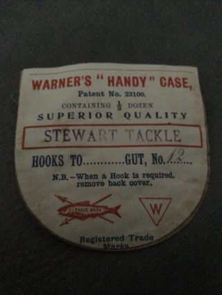 A Scarce Vintage Warners Of Redditch Hook Packet.