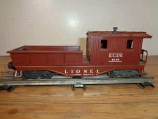 Lionel O Gauge 6119 - 50 Brown Work Caboose And Box