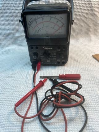Simpson 1000v 10a 20m Ohms 260 - 8 Electric Analog Multimeter 2
