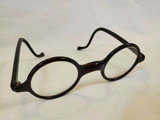 Vintage Shuron Eye Glasses Round Plastic Frame Wizard Looking