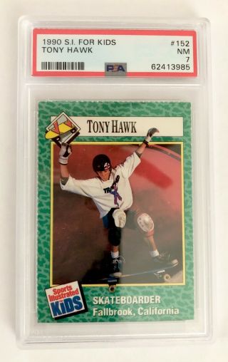Tony Hawk 1990 Sports Illustrated Si For Kids 152 Rc Rookie Card Psa 7 Nm