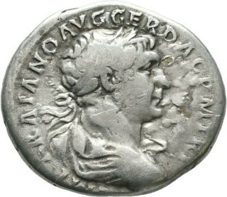 Lanz Rome Ar Denarius Trajan Emperor Victory Wreath Palm Fronf @qqq1557