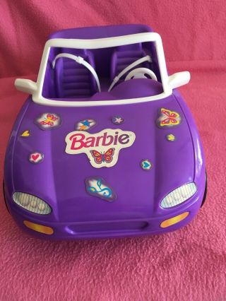 Vintage 1996 Mattel Barbie Purple Convertible Car Vehicle