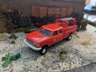 1/87 Ho Scale Trident Ford F350 Crew Cab Utility Truck