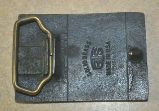 Vintage Winchester BTS Solid Brass Belt Buckle 1979 2