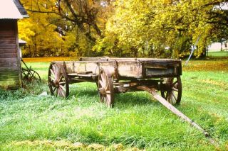 Horse Drawn Wagon - Antique - From The 1800 