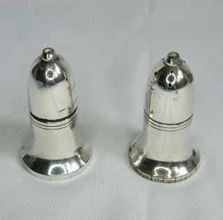 Vintage Silver Plated Salt & Pepper Pots Cruets C1930s :b6