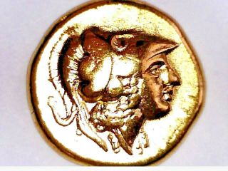 24k Gold Plated Greece Macedon Macedonia Alexander The Great Aigai Athena Nike