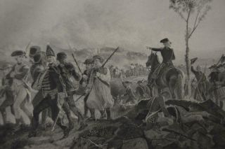 Revolutionary War Battle Of Bennington Antique 1850 