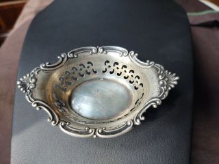 Antique Vtg Sterling Silver 925s Open Work Bon Bon Nut Dish Gorham 4780