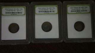 3 X Slabbed Constantine The Great Era Roman Empire C 330 Ad Ancient Coins
