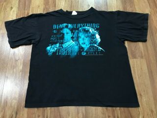 Large - Vtg 1995 The X - Files Deny Everything Trust No One Tour Champ 90s T - Shirt