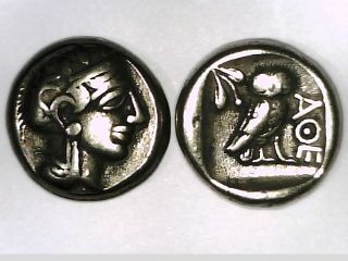 Greece Greek The Attica Athens Ancient Drachm Owl Athena Wisdom Coin Gift