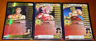 Dragon Ball Z Movie Promo Cards Broly Set Calm (gold),  Saiyan,  Empowered