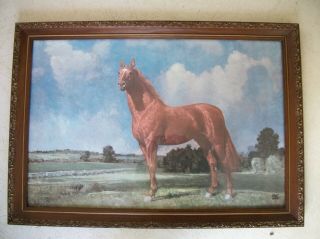 Vintage Robert Wesley Amick Race Horse Print
