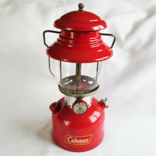 Vintage Red Coleman 200a Lantern Dated 12 - 60 Single Mantle Sunshine Of The Night