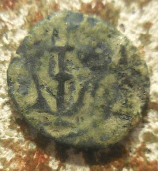 About Vf For Type: Herod The Great,  40 - 4 Bc Prutah Double Cornucopiae / Anchor