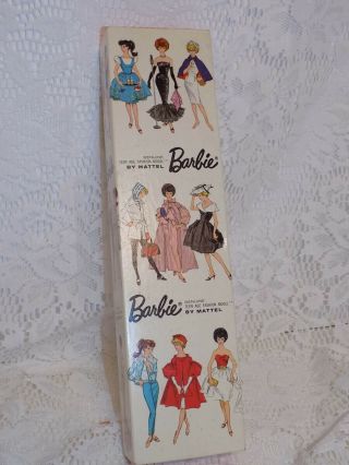 Vintage Mattel Brunette Ponytail Barbie Doll Box no Doll Hand Tag 2