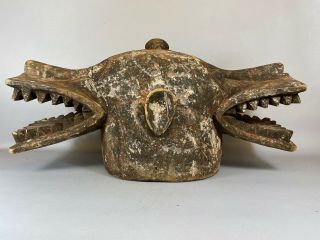 210416 - Rare & Old Tribal Senufo Firespitter Mask - Iv.  Coast