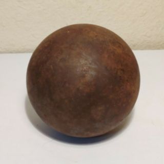 Antique Solid Shot Cannon Ball 4.  5 Lbs.  From Georgia Civil War?