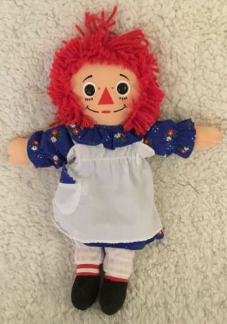 Johnny Gruelle 12” Raggedy Ann I Love You Plush Stuffed Doll