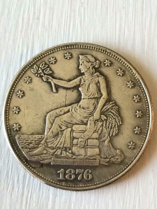 Rare 1876 Cc Trade Dollar