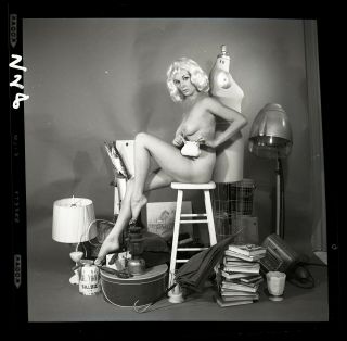 Rogue Mag Zodiac Lacy Nude Bunny Yeager Archive 1961 Orig 2 1/4 Camera Negative