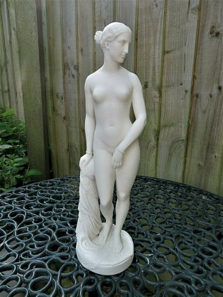 Antique 19thc Minton Parian Figure Of Naked Female " The Greek Slave " C1851