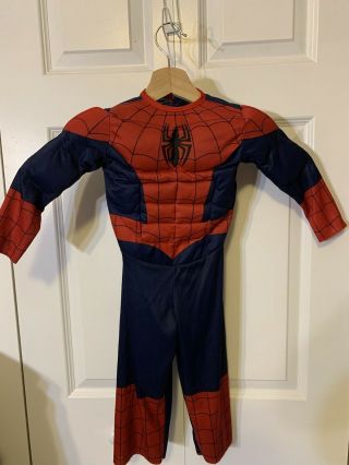 The - - Spiderman Costume Disguise Outfit Kids 3 - 5 Small