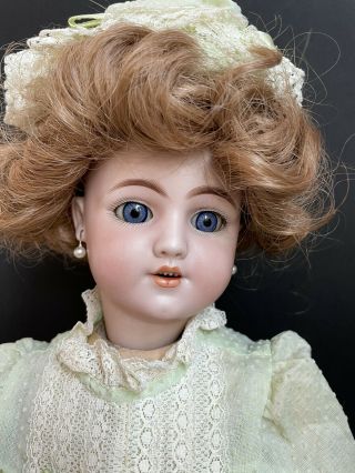 Antique German 18” Simon Halbig 1249 Santa Bisque Head Doll