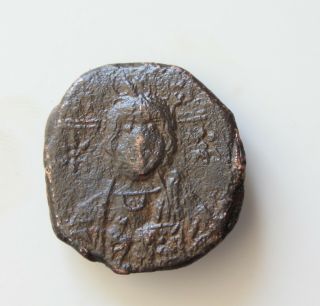 Michael Vii 1071 - 1078,  Ae25mm 8g.  Follis,  Constantinople,  Christ