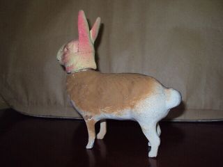 Antique Vintage Paper Mache Rabbit Bunny Candy Container Germany 3
