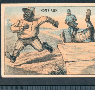19th Century Baseball H 804 - 5a Black Negro League York Victorian Trade Card