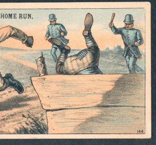 19th Century Baseball H 804 - 5A Black Negro League York Victorian Trade Card 3