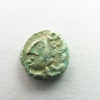 Stunning Ancient Celtic Silver Obol Circa 100 Bc (381)