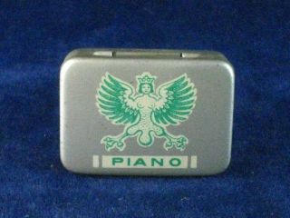 39872 Old Antique Vintage Gramophone Needle Tin Box Record Player Piano Lady