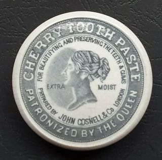 Vintage Cherry Tooth Paste Printed Pot Lid John Gosnell & Co London C1915