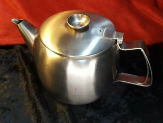 Vintage Old Hall Stainless Steel Connaught 2 Pint Pro Tea Pot 879702