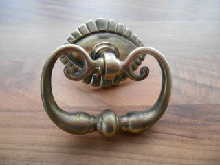Reclaimed Solid Brass Antique Vintage Door /gate Drop Pull Handle/door Knocker