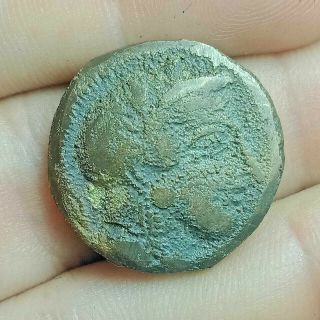 Ancient Greek Athens Attica Owl Bronze Ar Tetradrachm Coin 14,  5 G