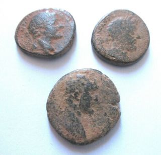3 X Ae - Coins From Antoninus Pius And Marc Aurel From Antioch Ect.