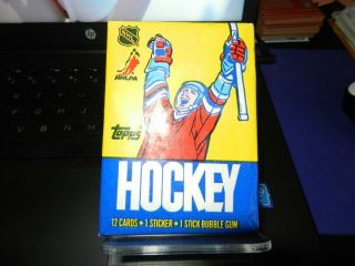 1985 - 86 Topps Hockey Wax Pack (1) And Fresh From Box