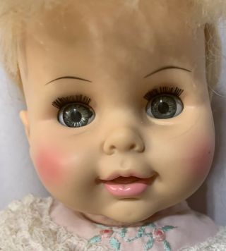 Horsman Vintage 1967 Baby Doll Vinyl & Cloth Body Sleep Eye Seperated Toes