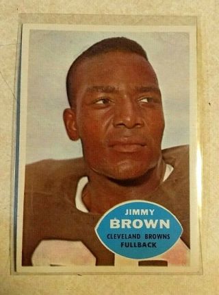 1960 Topps Football 23 Jim Jimmy Brown Ex - Nrmint Cleveland Browns